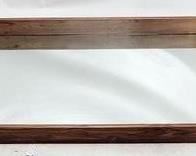 140 - Union Home wall mirror, top wood is split 22 x 57
