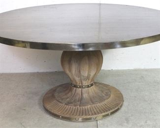 152 - Alden Parkes Lyons pedestal dining table 30 x 60
