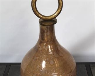 878 - Chelsea House glass 17" tall bottle
