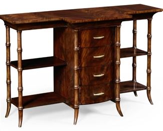 1159 - Alden Parkes Ginko sideboard, bamboo motif 36 x 58 x 22
