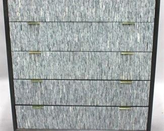 1167 - Union Home 5 drawer chest, metal leg base 46.75 x 38 x 18.5
