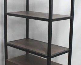 1168 - Union Home metal & wood bookshelf 84 x 32 x 17
