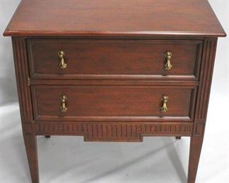1192 - Alden Parkes 2 drawer bedside stand - AS IS 32 x 32 x 20
