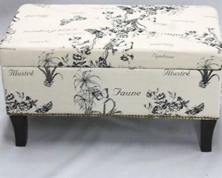 1199 - Powell lift top storage ottoman 18 x 32 x 16
