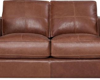 1504 - Italian leather Horizon loveseat by Leather Italia 66 x 40 x 34
