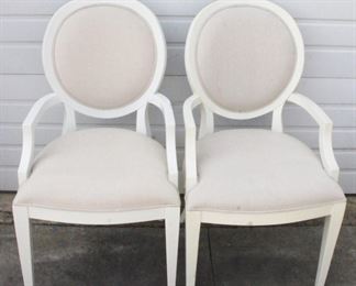 1760 - Alden Parkes Pair of Chairs (Some Scuffs) 39" x 22" x 21"
