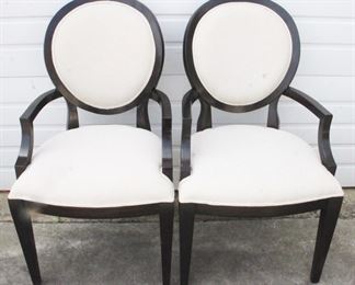 1761 - Alden Parkes Pair of Chairs 22" x 20" x 38.5"
