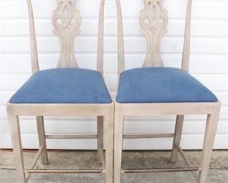 1763 - Alden Parkes Pair of Bar Chairs 19" x 21" x 48"
