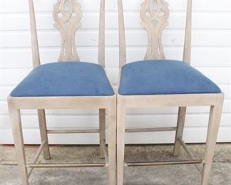 1765 - Alden Parkes Pair of Bar Chairs 19" x 21" x 48"
