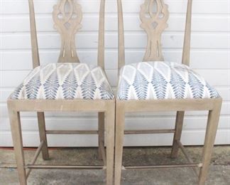 1766 - Alden Parkes Pair of Chairs (Dirty Cushion) 19" x 21" x 48"
