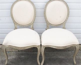 1767 - Alden Parkes Pair of Chairs 19" x 22" x 38"
