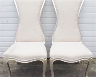 1776 - Alden Parkes Pair of Chairs 25" x 24" x 52"
