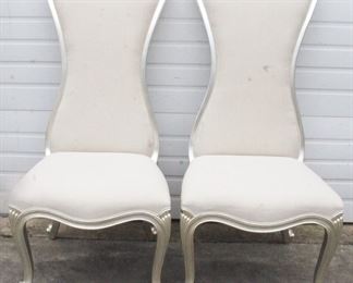 1777 - Alden Parkes Pair of Chairs 25" x 24" x 52"
