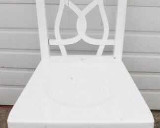 1786 - Alden Parkes Chair (Cracked Frame) 19" x 18" x 37"
