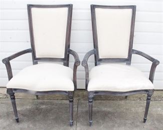 1812 - Alden Parkes Pair of Chairs 28" x 22" x 42.5"
