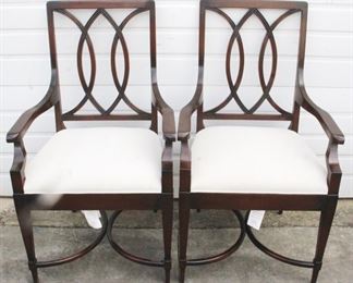 1814 - Alden Parkes Pair of Chairs 23" x 19" x 40"
