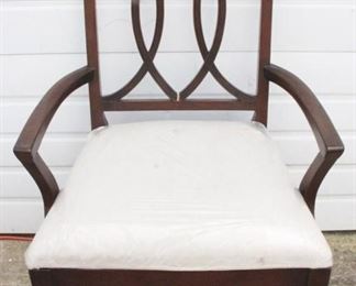 1817 - Alden Parkes Chair (Cracked Frame) 22" x 20" x 41"

