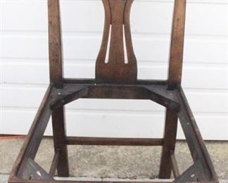 1823 - Alden Parkes Chair (As is/No Seat) 20" x 20" x 40"
