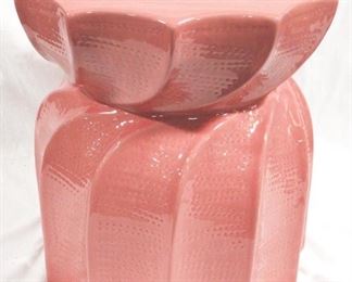 3143 - Three Hands Ceramic Stool 16.5" x 15"
