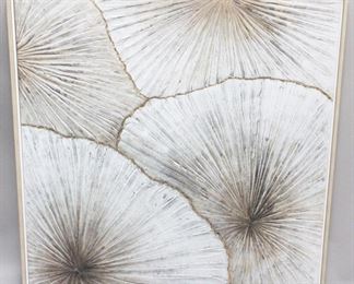 3225 - Three Hands Framed Canvas Artwork 39.5" x 39.5"
