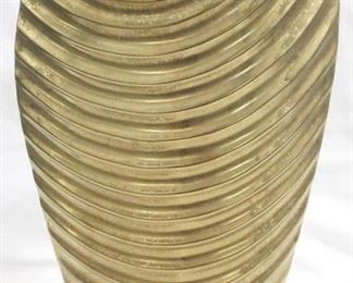 3231 - Gold Three Hands Ceramic Vase 21" tall
