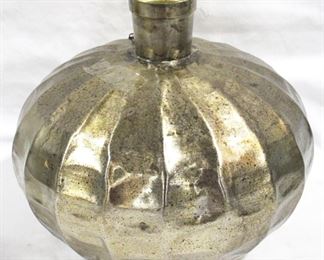 3235 - Three Hands Metal Vase 11.5" tall
