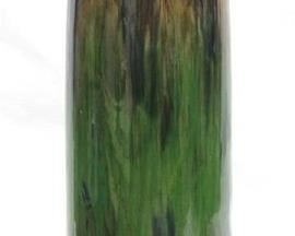 3252 - Brown and Green Three Hands Ceramic Vase 23.5" tall
