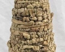 3284 - Three Hands Rope Vase 31.5" tall
