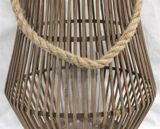 3297 - Three Hands Lantern with Rope Handle 20" x 13"
