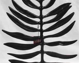 3405 - Black Three Hands Statue with Marble Base 22" tall
