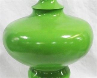 3406 - Green Three Hands Wood Finial 28" tall

