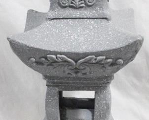 3437 - Gray Three Hands Finial Statue 28" tall
