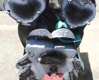 7013 - Metal Dog Planter 16" long
