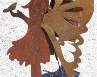 7034 - Metal Fairy Planter 35" tall
