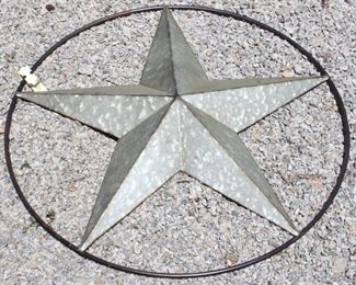 7037 - Galvanized Metal Star 23" x 23"
