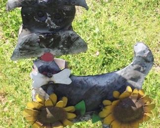 7058 - Metal Garden Dog 27" tall
