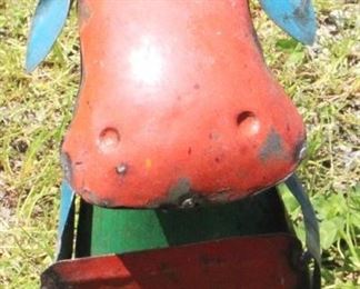 7059 - Metal Cow 9" tall
