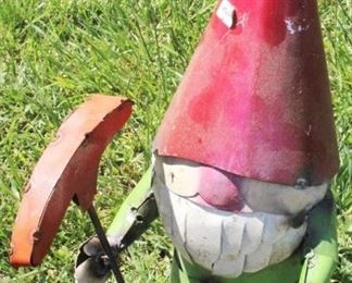 7073 - Metal Garden Gnome 18" tall
