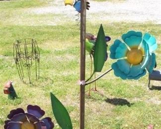 7074 - Tall Metal Birdhouse Stand 61" tall
