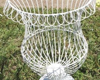 7083 - Metal Wire Planter 18" tall
