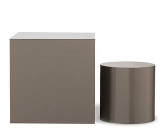 8000 - Morgan Accent Table - Square/Warm Taupe Lacquer 17.5 x 17.5 x 17.5
