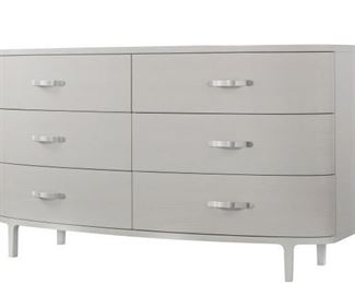8040 - Chelsea Dresser - 6 Drawer / White Ash 61 x 19 x 35
