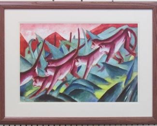 9007 - FRIEZE GICLEE BY FRANZ MARC 29 X 22
