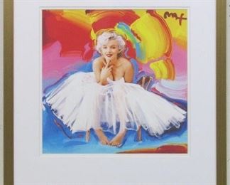 9011 - MARILYN MONROE GICLEE BY PETER MAX 21.5 X 23.5
