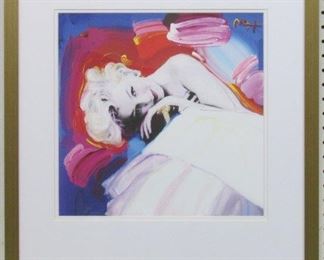 9012 - MARILYN MONROE GICLEE BY PETER MAX 21.5 X 23.5
