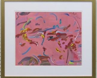 9014 - BLUSHING BEAUTY GICLEE BY PETER MAX 25 X 21.5
