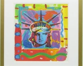 9016 - AMERICAN GICLEE BY PETER MAX 21.5 X 23
