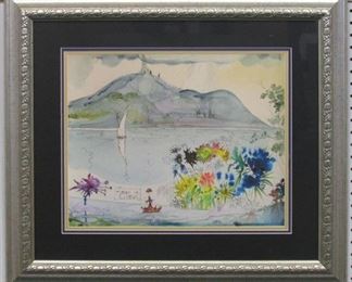 9026 - LAGO DE GORDA GICLEE BY SALVADOR DALI 28.5 X 24.5

