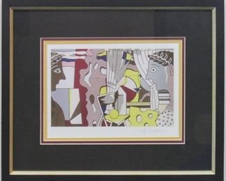 9030 - COSMOLOGY PRINT BY ROY LICHTENSTEIN 18 X 15
