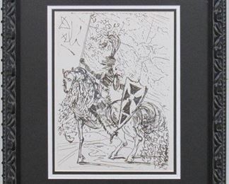 9038 - EL CID PRINT BY SALVADOR DALI 17.5 X 20.5
